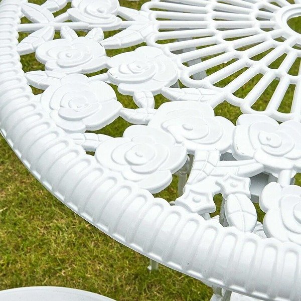 3-Piece Rose Bistro Garden Furniture Set - Image 3