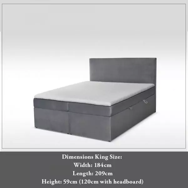 BOX SPRING STORAGE BED - Image 6
