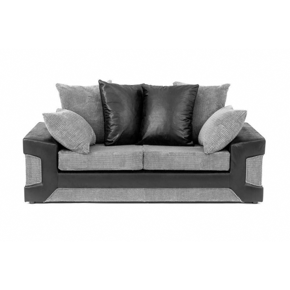 DINO BLACK/GREY SOFA SET - Image 7