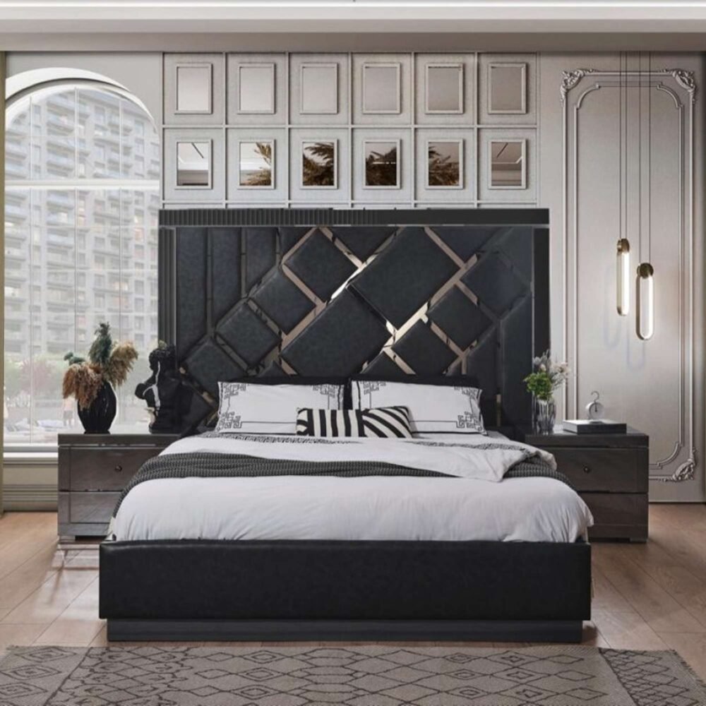 VENICE GREY LUXURY BEDROOM SET - Image 3