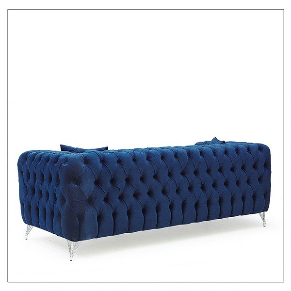 Chicago Blue 3+2 Chesterfield Sofa Set - Image 5